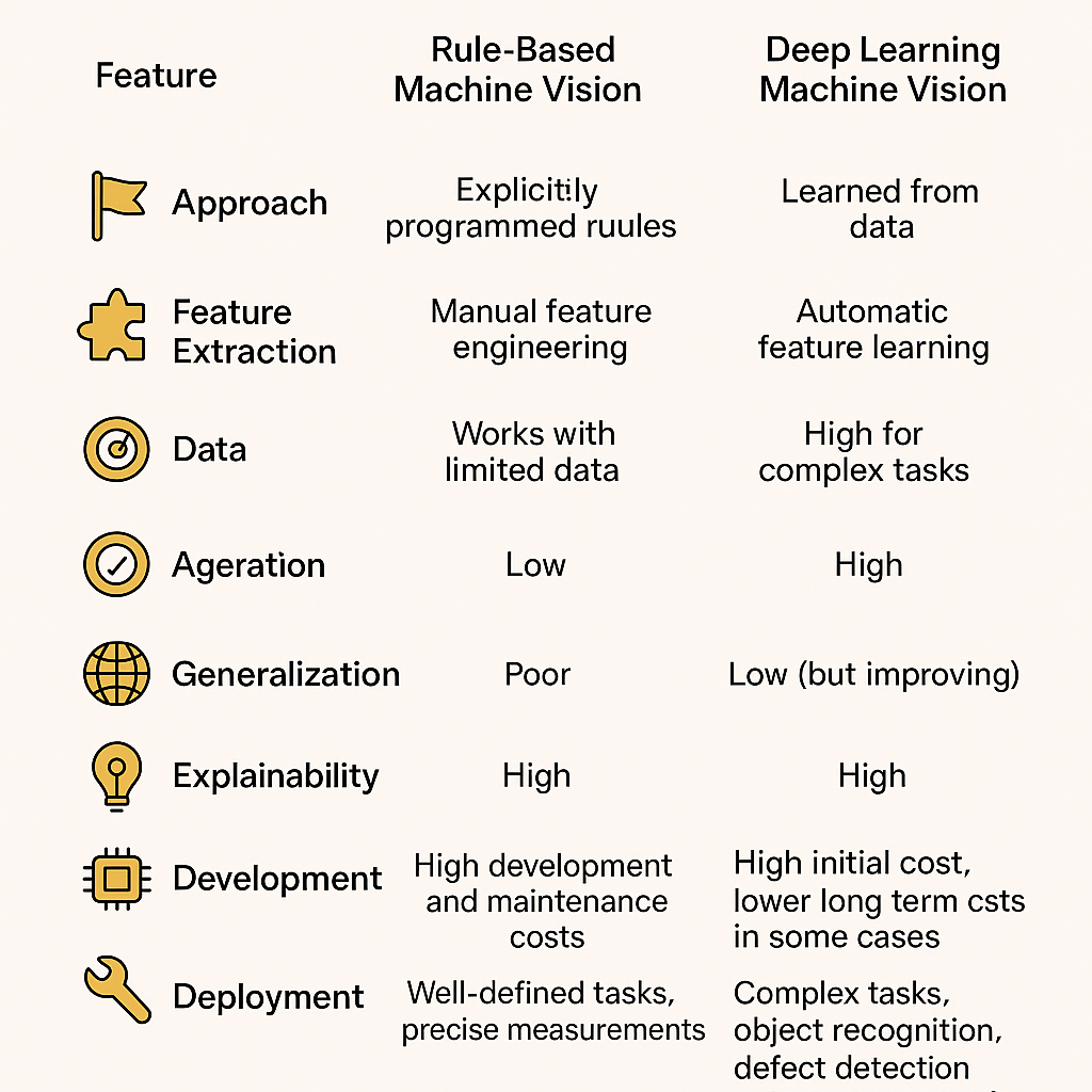Flexible Vision | Rule-Based vs. Deep Learning Machine Vision: A Detailed Comparison